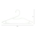thumbnail image 2 of Unique Bargains Plastic Hangers Durable Space Saving Clothes Hangers 30 Pack White, 2 of 6