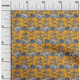 thumbnail image 1 of oneOone Coton Bio Popeline Sergé Feuilles & Imprimé Floral Bloc 1 Yard 42 Inch Wide, 1 of 4