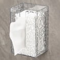 thumbnail image 4 of Caja de pañuelos multifuncional para montar en la pared, soporte para papel de baño con patrón de glaciar, rejilla de almacenamiento para pañuelos en la sala de estar y el automóvil, 4 of 8
