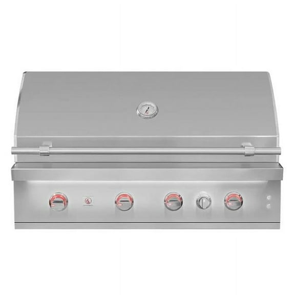 Summerset QST42-LP 42 in. Liquid Propane Quest Grill with 4 Burner, Rear Burner & 2 Piece WarmiNatural Gas Rack