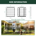 thumbnail image 7 of FXW Garden Fence Outdoor for the Yard – 32in(H) x 18.2ft(L) Heavy Duty Metal Animal Barrier for Dog, No Dig Decorative Dog Fence, 8 Panels, Black, 7 of 7