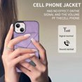 thumbnail image 4 of Feishell for Apple iPhone 13 Back Flip Case with Credit Card Slots,Shockproof Durable PU Leather Magnetic Button Adjustable Kickstand Wallet Phone Case for Women Men,Purple, 4 of 8