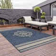 thumbnail image 2 of 8â€™ x 10â€™ Navy Nautical Indoor Outdoor Area Rug, 2 of 8