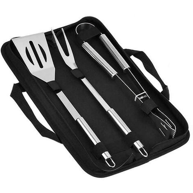 Set de herramientas para barbacoa, 3 utensilios de cocina y barbacoa.