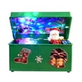 thumbnail image 2 of Matsuzay Caja de música de estilo navideño hermosa caja de música LED de decoración creativa de Papá Noel de plástico para regalos de fiesta 2021 Kits de decoración para fiestas Verde Matsuzay HA008827-02B, 2 of 6