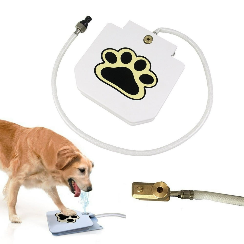 UPGRADE VERSION Outdoor Dog Water Fountain Pet Step-on Drinking