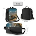 thumbnail image 2 of Easygdp Deserted Classic Car Landscape Lunch Box Large capacity Lunch Bag Leakproof Cooler Tote Bag Organizer with Adjustable Shoulder Strap, 2 of 7