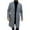 #Gray, variant on Men's Solid Color Woolen Trench Coat,Brown,XL