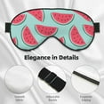thumbnail image 3 of Uemuo Watermelon Pattern Sleep Eye Mask - Light Blocking Sleep Mask Blocking Out Light Perfectly, Soft and Comfortable Night Eye Mask, Eye Blinder, 3 of 7