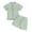 Green, variant on FUNDUFI Baby Boys Girls Outfit Sets Short Sleeve Simple Solid Color T Shirts Stretchy Shorts 2Pcs Outfit Sets Soft Loose Summer Clothes Sets Suitable For School