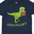 thumbnail image 4 of Inktastic Eggs-cellent Cute Easter T-rex Dinosaur Boys or Girls Toddler T-Shirt, 4 of 5