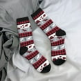 thumbnail image 5 of Pofeuu Buffalo Plaid Forest Print Crew Socks, Adult Running Hiking Socks for Youth and Adult, 5 of 6