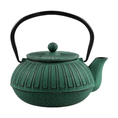 

Esquirla Cast Iron Teapot Tea Kettle Pot Japanese Loose Leaf Tea Pot Japanese Teapot for Boiling Hot Water for Teahouse Kitchen Hiking green