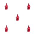 thumbnail image 3 of Toystoory Spikes Durable Hard Sturdy Steel Nail Shoe Track Studs Entrenadores Jogging Reemplazos Deportes al aire libre Accesorios Rojo Type2 NO2, 3 of 6