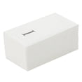thumbnail image 2 of Luxenap Rectangle Silver Letter I White Paper Linen-Feel Guest Towel / Napkin - Air Laid, Sans Serif Font - 15 3/4" x 8" - 2000 count box, 2 of 11