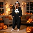 thumbnail image 5 of Couples Halloween Jumpsuit Pajamas, Matching One Piece Sleepwear Costume with Cozy Loungewear Design for Men and Women, 5 of 8