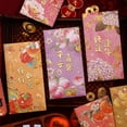thumbnail image 4 of 6Pcs Spring Festival Cute Cartoon Dragon Year Gift Bag Fortune Red Packet Red Envelope Chinese New Year Packet Envelopes 9, 4 of 8