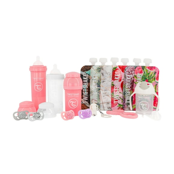 Set de Botellas y Accesorios Niña Twistshake para Bebés, Anticólicos, Libre de BPA