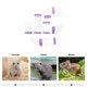 thumbnail image 3 of CRILSTYLEO 1Jgo Para Jaula De Hamster De Material Y Durable Color Morado, 3 of 7