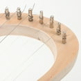 thumbnail image 3 of Homoyoyo Natural Sound Wooden Lyre Harp Kit with String Saddle and Tuning Wrench for Craft Assembly, 3 of 7
