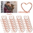 thumbnail image 3 of Soportes para NúMeros de Mesa, 64 Piezas, Soporte para Tarjetas de Lugar, Soportes para Naipes en Forma de CorazóN, Minisoporte para Fotos, Soportes para Cuadros de Mesa, 3 of 5