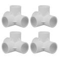 thumbnail image 1 of 4 piezas de unión de 4 vías de PVC, conector de tubería de agua, conector para muebles, 1 of 6
