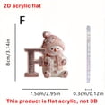 thumbnail image 3 of 26 English Letter Christmas Ornament Christmas Tree Decoration 2D Acrylic Decoration Car Rearview Mirror Ornament, 3 of 5