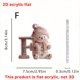 thumbnail image 3 of 26 English Letter Christmas Ornament Christmas Tree Decoration 2D Acrylic Decoration Car Rearview Mirror Ornament, 3 of 5