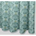 thumbnail image 3 of S4Sassy Green Vector Design Damask Decorative Waterproof Printed Shower Curtain Roller Hooks Drapes-60 x 70 Inch, 3 of 6