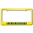 thumbnail image 1 of Alien Head Do You Believe, Sci Fi License Plate Tag Frame, Multiple Colors, 1 of 1