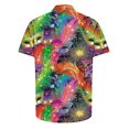 thumbnail image 4 of Awdenio Shirt fot Men Button Down Short Sleeve Collar Carnival Printed Shirts Casual Beach Tops, 4 of 5