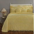 thumbnail image 5 of Better Trends BSWRKIYE Wedding Ring Collection King Size Bedspread, Yellow, 5 of 5