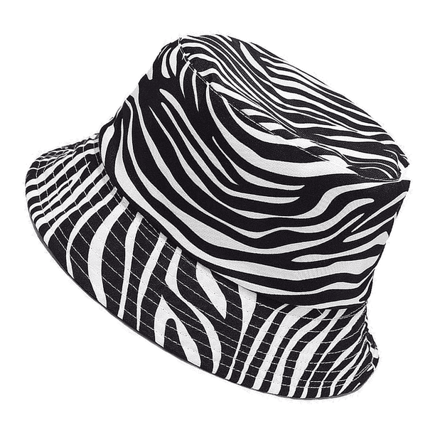 Sombreros de pescador reversibles para mujer, sombrero de viaje para playa, sombrero para el sol, gorra para exteriores, unisex, vaca, cebra, cuadrícula en blanco y negro, sombrero de