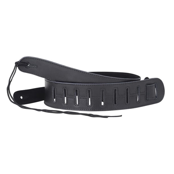 Correa gruesa de cuero suave Yuyangstore guitarra acústica Negro