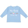 thumbnail image 3 of Inktastic My Aunt Loves Me- Heart Boys or Girls Long Sleeve Toddler T-Shirt, 3 of 5