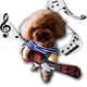 thumbnail image 1 of Disfraz de guitarra para mascotas brillar para gato perro Halloween Navidad fiesta de cosplay L, 1 of 5