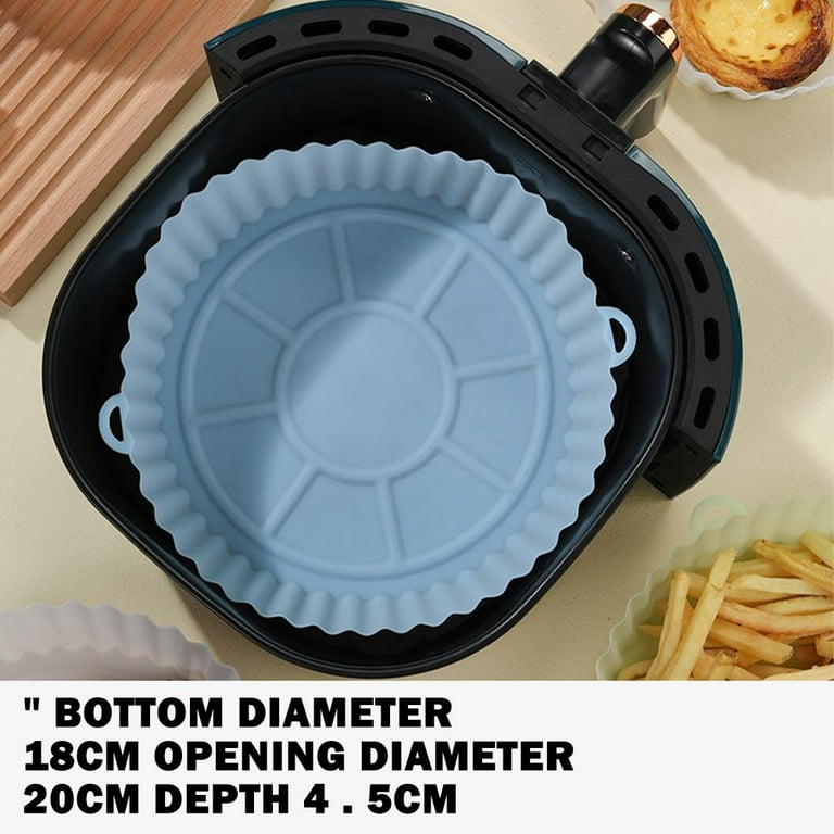 Air Fryer Silicone Pot Oven Baking Tray Grill Pan Baking Frying Accessories