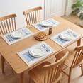 thumbnail image 3 of Farmhouse Placemats Set of 6 Placemats for Dining Table Decor Indoor Table Mat Wipe Clean Light Blue 19.7x11.8inch, 3 of 6