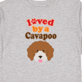 thumbnail image 4 of Inktastic Cavapoo Dog Gift Boys or Girls Long Sleeve Toddler T-Shirt, 4 of 5