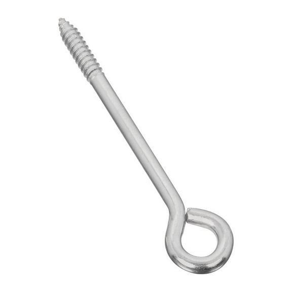 National Hardware 6 in. L Zinc-Plated Silver Steel Lag Screw Eye 1 pk