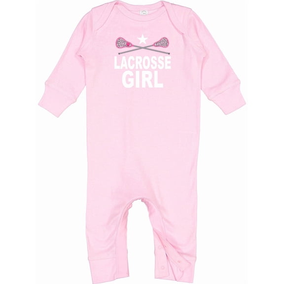 Inktastic Lacrosse Girl Baby Romper Coveralls