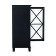 thumbnail image 6 of Linon Rapture Awning Stripe Large Cabinet, Black, 36" Wide, 6 of 10