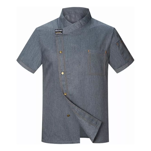 Manga Corta Uniforme Chef Cocina Gastronomia Moda