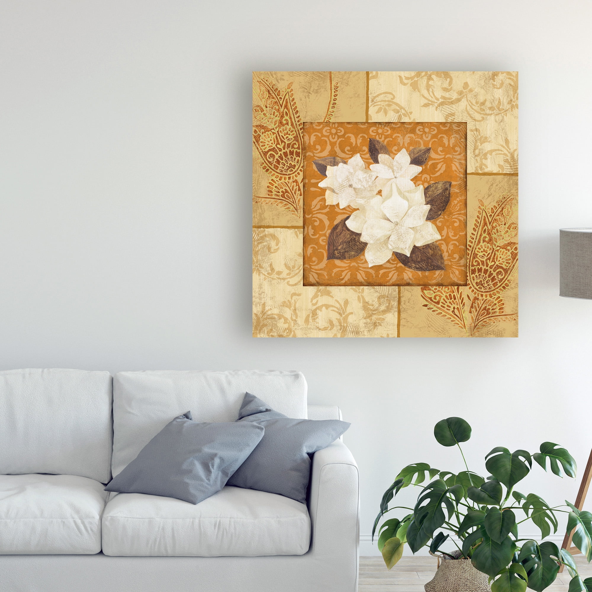 Trademark Fine Art 'Magnolia 2 Beige' Canvas Art by Pablo Esteban
