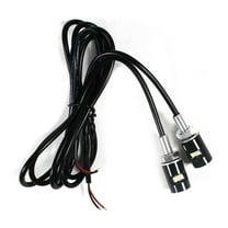 HEMOTON 2pcs 12V 1W Car LED License Plate Light