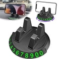 thumbnail image 2 of Universal 360-Degree Rotatable Car Phone Holder with Strong Suction Cup Non-Slip Base, Dashboard Windshield GPS Navigation Mount & Parking Card Slot, 2 of 8