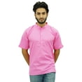 thumbnail image 4 of Atasi Men's Mandarin Collar Cotton Short Kurta Casual Ethnic Shirt-Small, 4 of 7