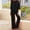 Black, variant on NMMUED Women's Linen 2 Piece Outfits Cotton Linen 3/4 Sleeve Top Wide Leg Pants Summer Shirts Wide Leg Linen Pants Summer Casual Dressy Linen Sets Casual Sets for Women 2 Piece Black L