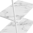thumbnail image 4 of 72" Tall Metal & Wood Ladder Shelf - White Marble, 4 of 7