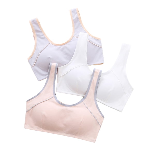 ‌LYMAYTER Big Girls Training Bras 8-15Y Wire-Free Light Bra Fashion Comfort Everyday Wear Bra M-3XL